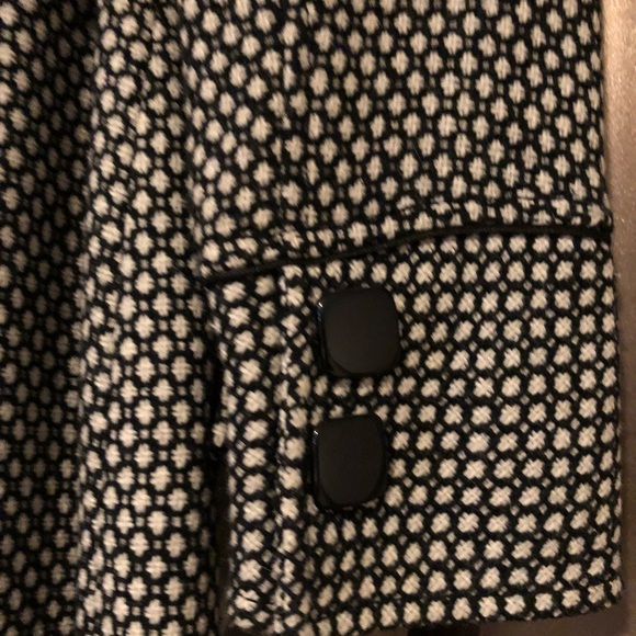 Two Tone Coat with Belt and Pockets - Picture 3 of 8